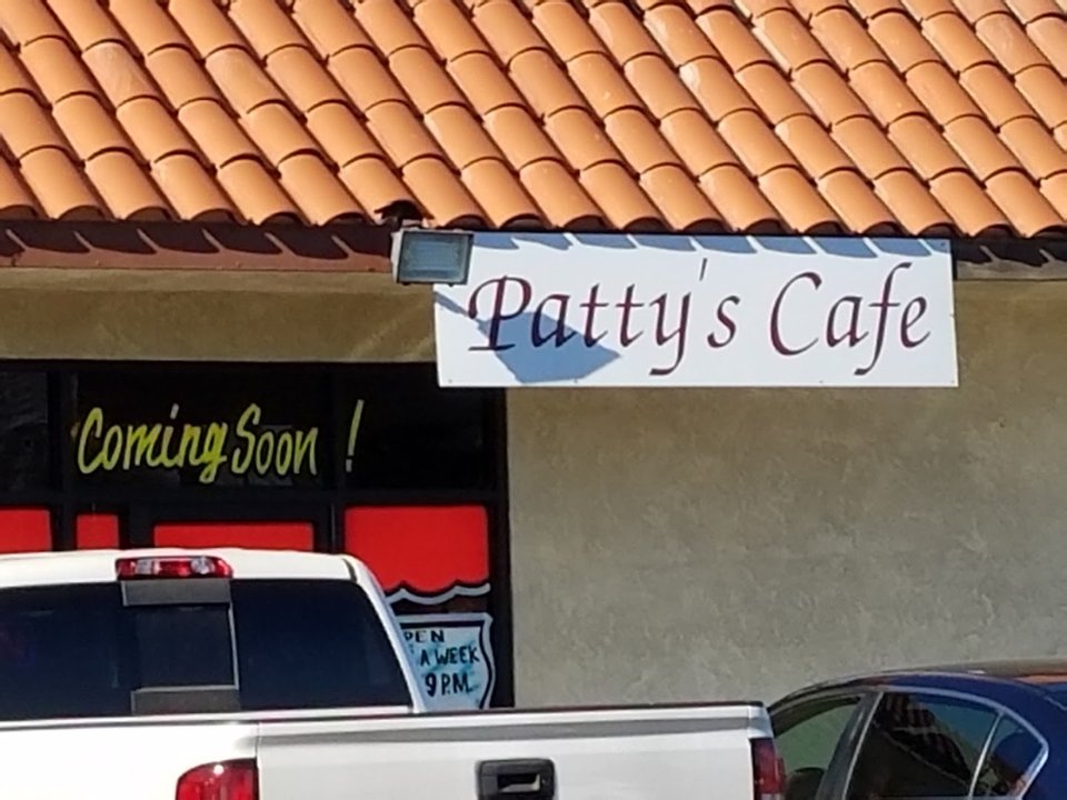Patty's Cafe exterior on Desert Street.