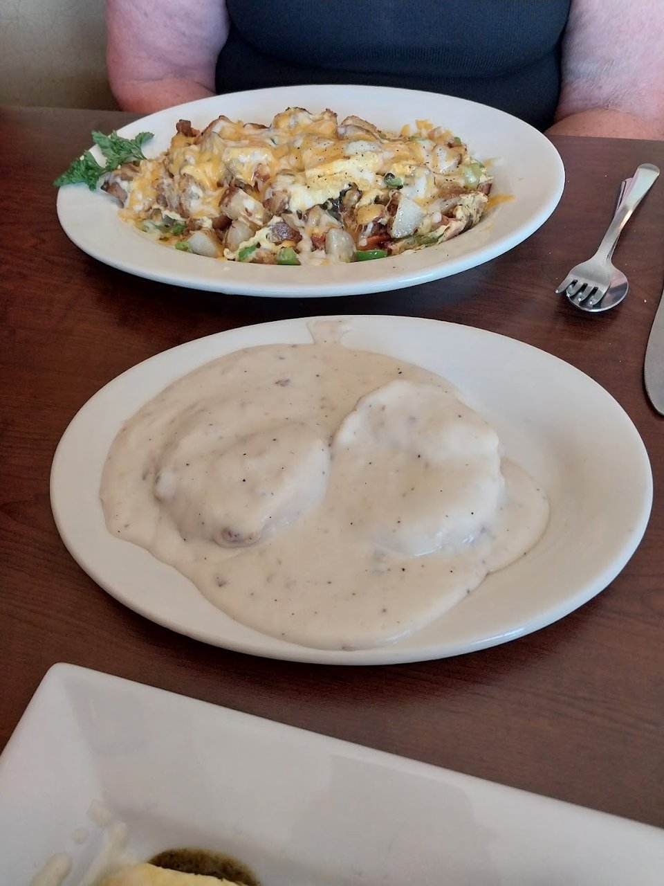 Hobo Omelet and Biscuits with Gravy